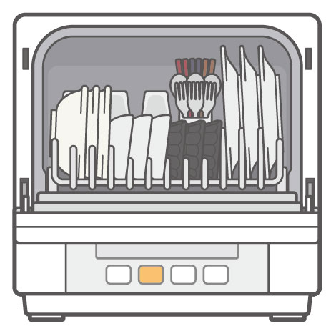 食器洗い乾燥機 食洗機 無料イラスト素材の素乃庵