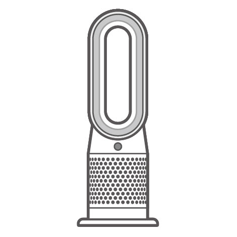 羽根なし扇風機・羽根無し扇風機 | 無料イラスト素材 素乃庵